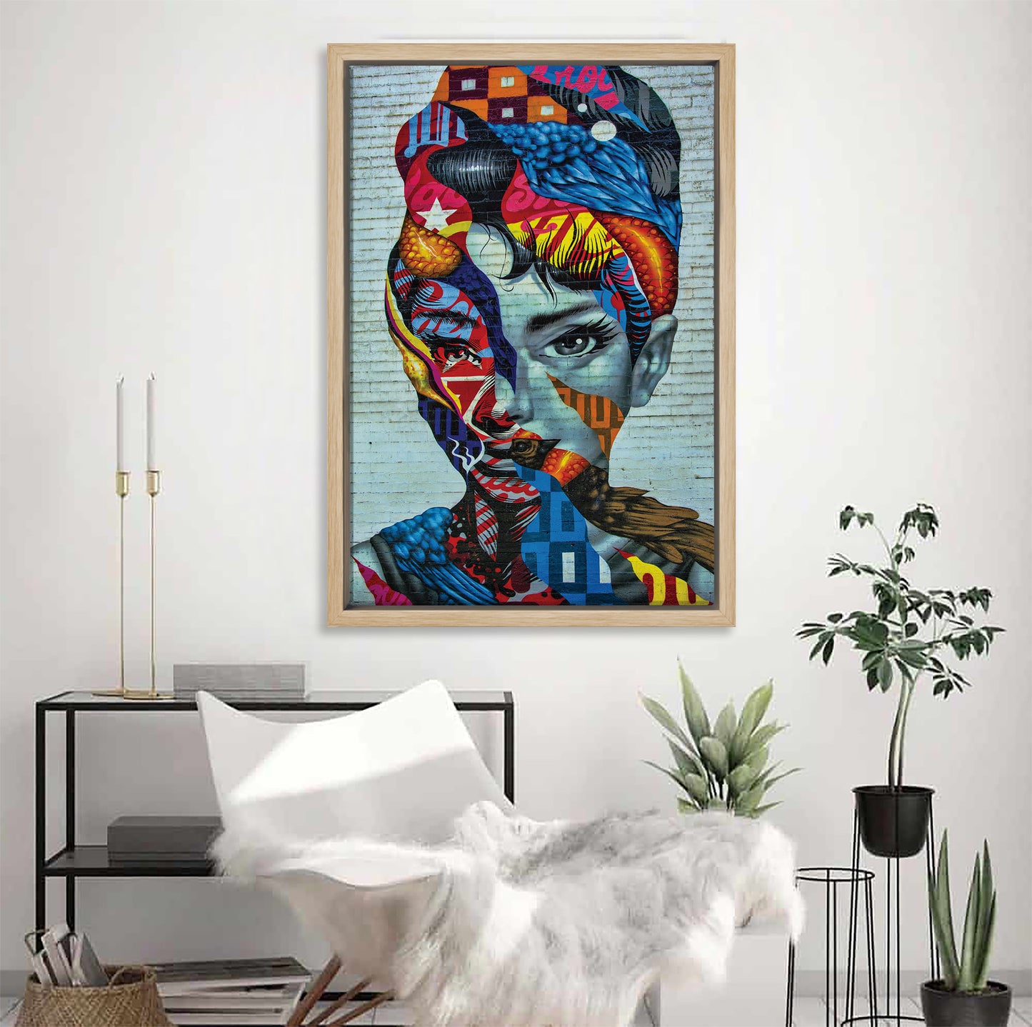 Audrey Hepburn Abstract Canvas Art