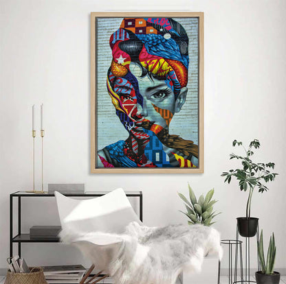 Audrey Hepburn Abstract Canvas Art
