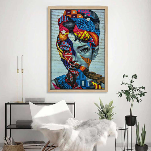 Audrey Hepburn Abstract Canvas Art
