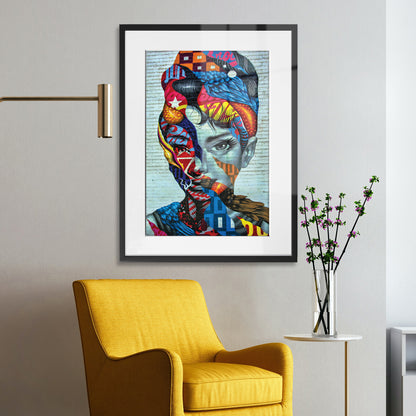 Audrey Hepburn Abstract Framed Art Print