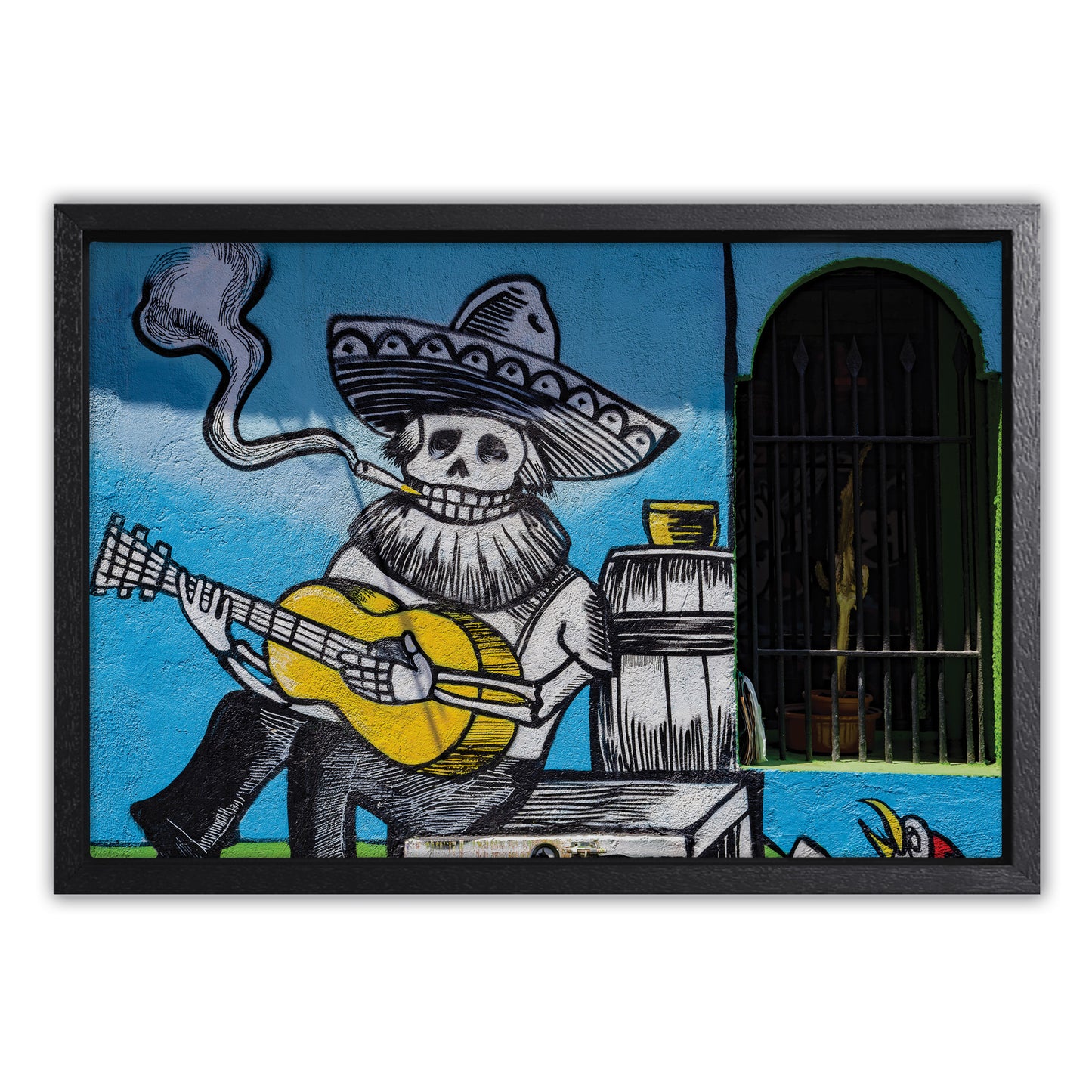Bones Plays Guitar Canvas Art