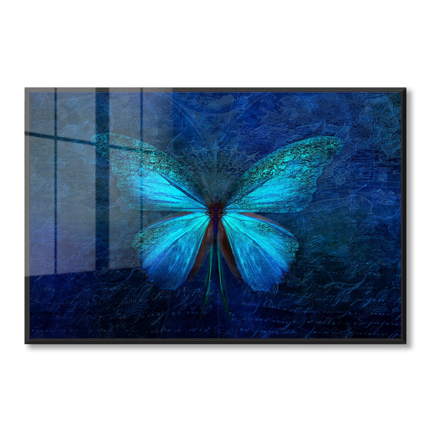 Blue Butterfly Acrylic Art Print