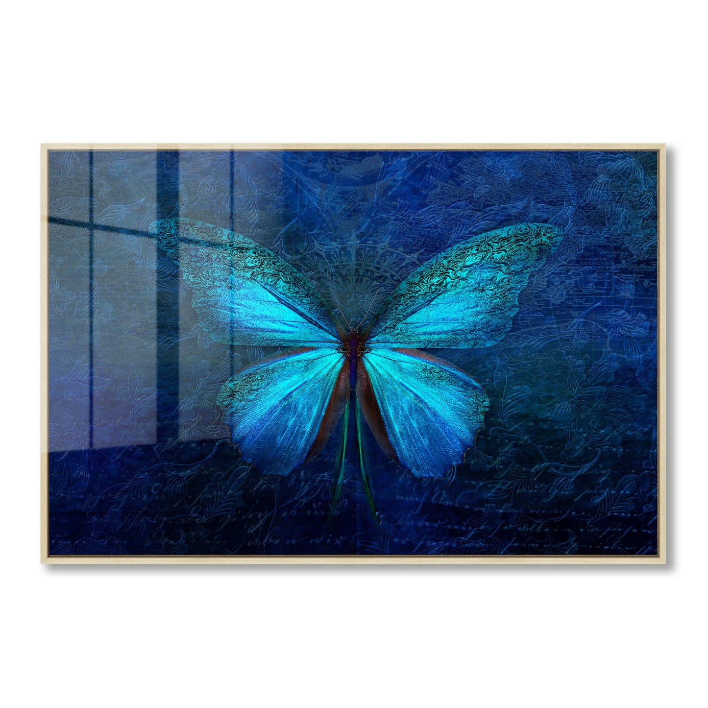 Blue Butterfly Acrylic Art Print