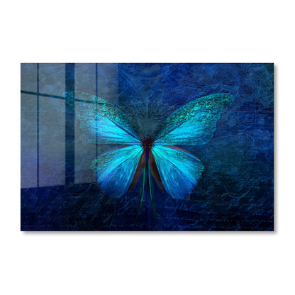Blue Butterfly Acrylic Art Print