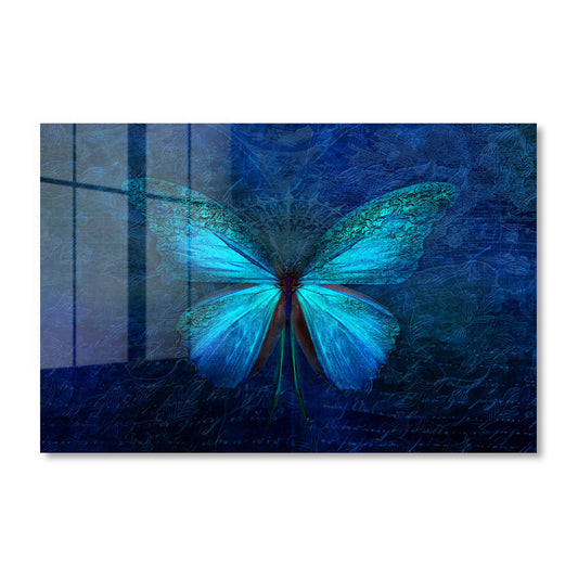 Blue Butterfly Acrylic Art Print