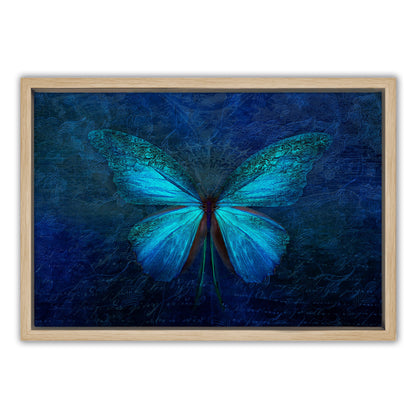 Blue Butterfly Canvas Art Print