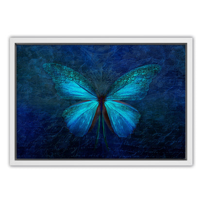 Blue Butterfly Canvas Art Print