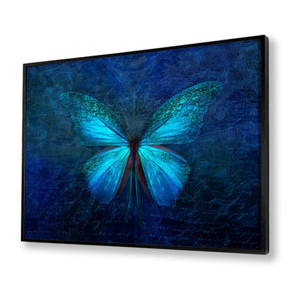 Blue Butterfly Canvas Art Print