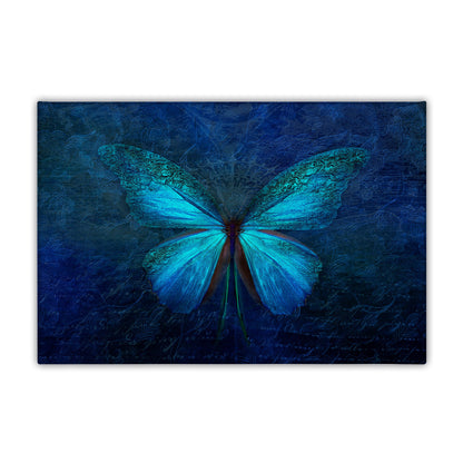 Blue Butterfly Canvas Art Print