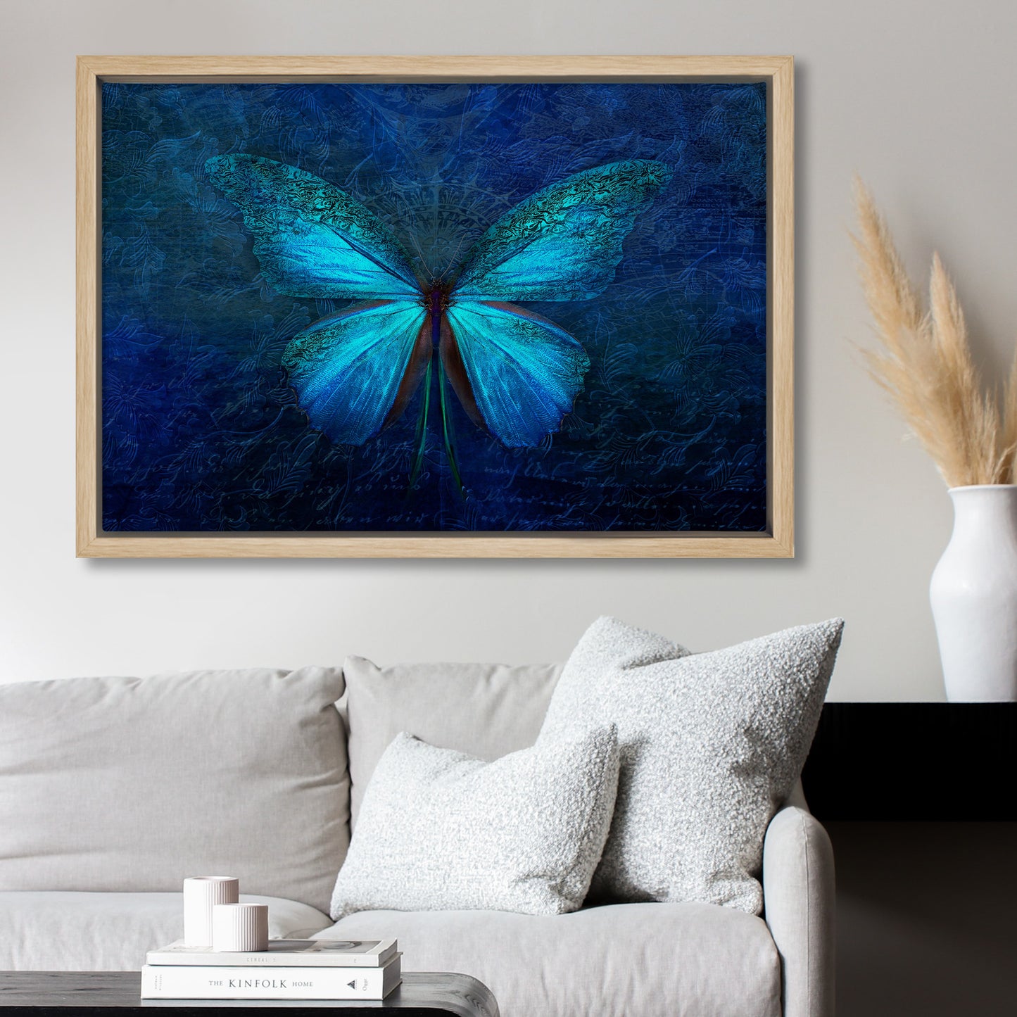 Blue Butterfly Canvas Art Print