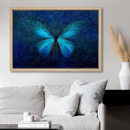 Blue Butterfly Canvas Art Print