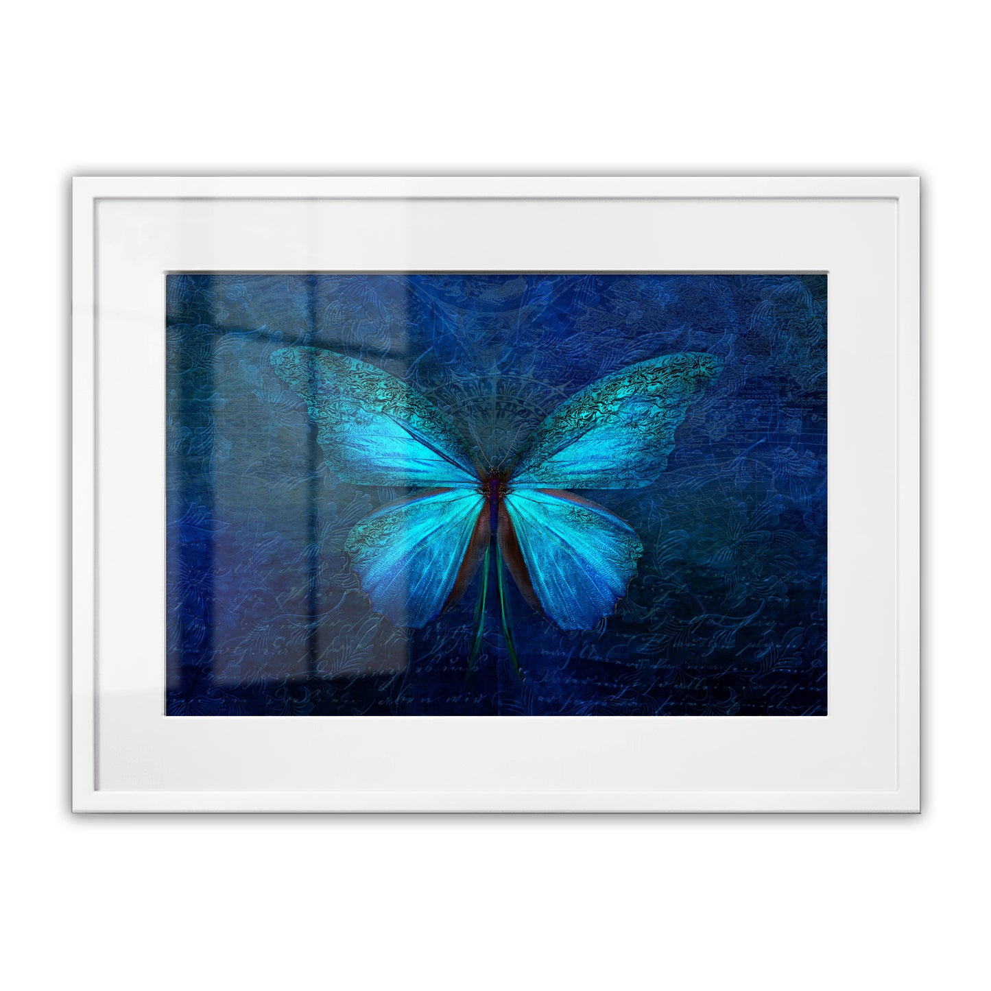 Blue Butterfly Framed Art Print