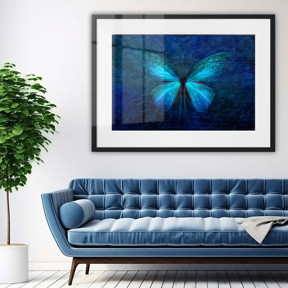 Blue Butterfly Framed Art Print