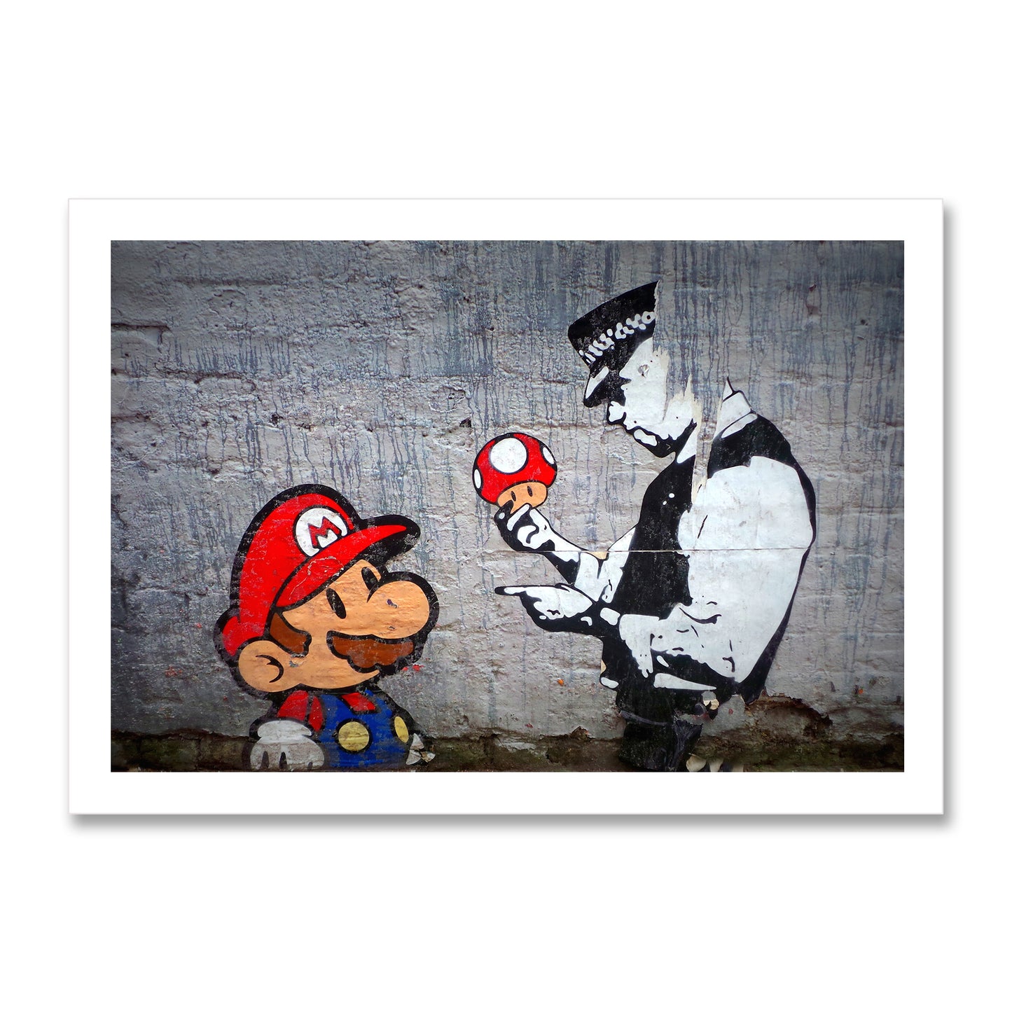 Mario and the Policeman Art Print
