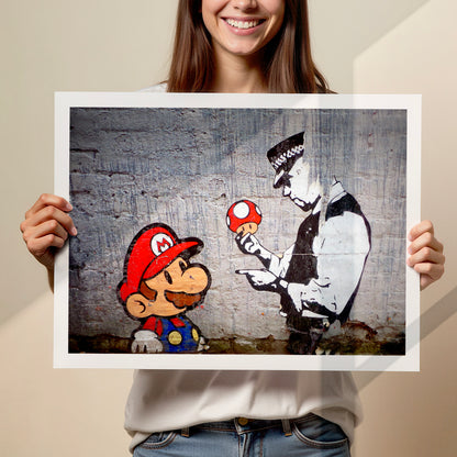 Mario and the Policeman Art Print
