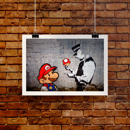 Mario and the Policeman Art Print