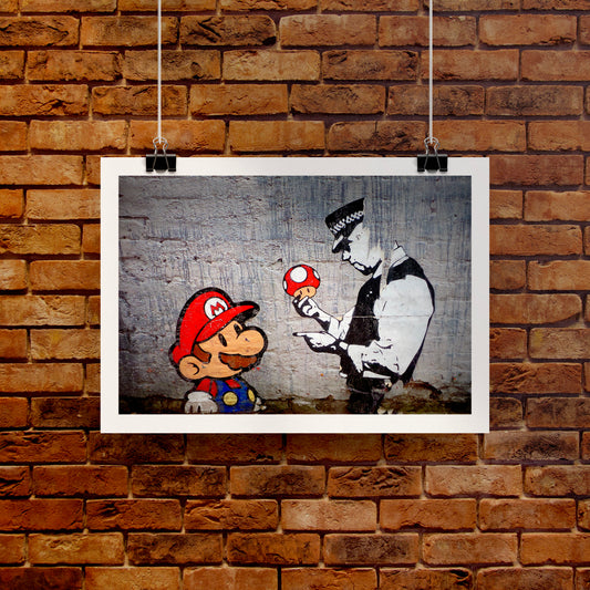 Mario and the Policeman Art Print