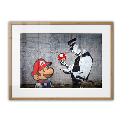 Mario and the Policeman Framed Art Print