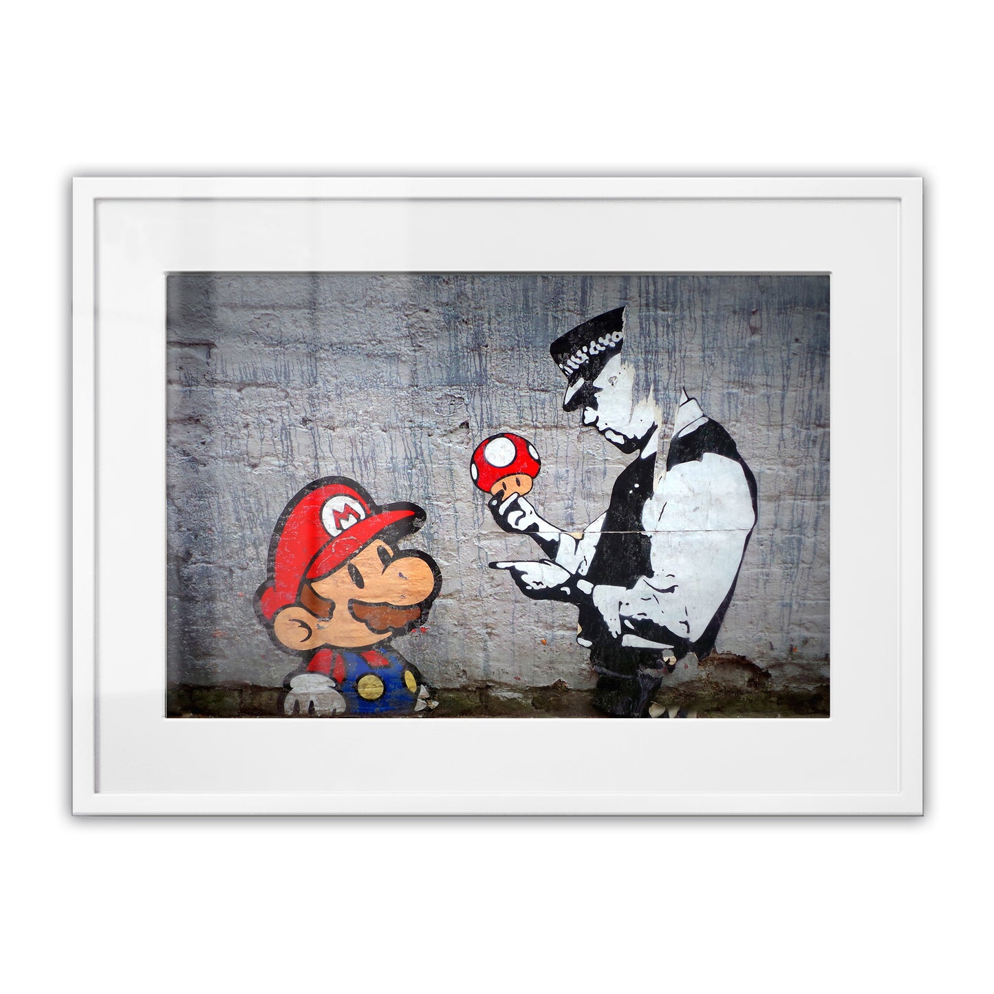 Mario and the Policeman Framed Art Print
