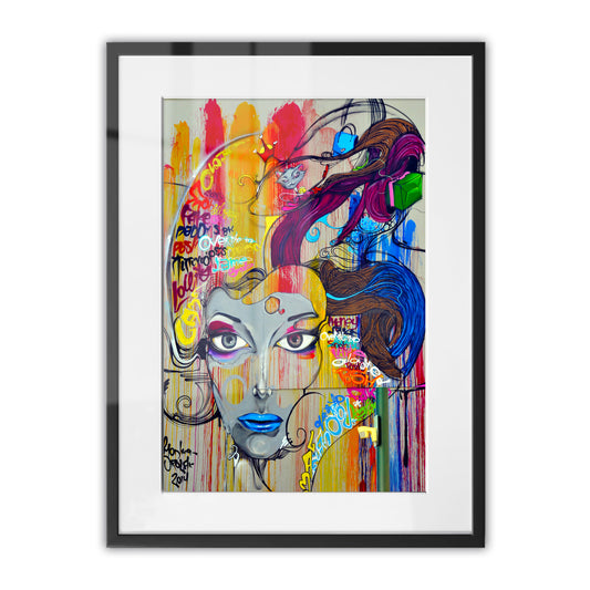 Fake Fashion Framed Art Print