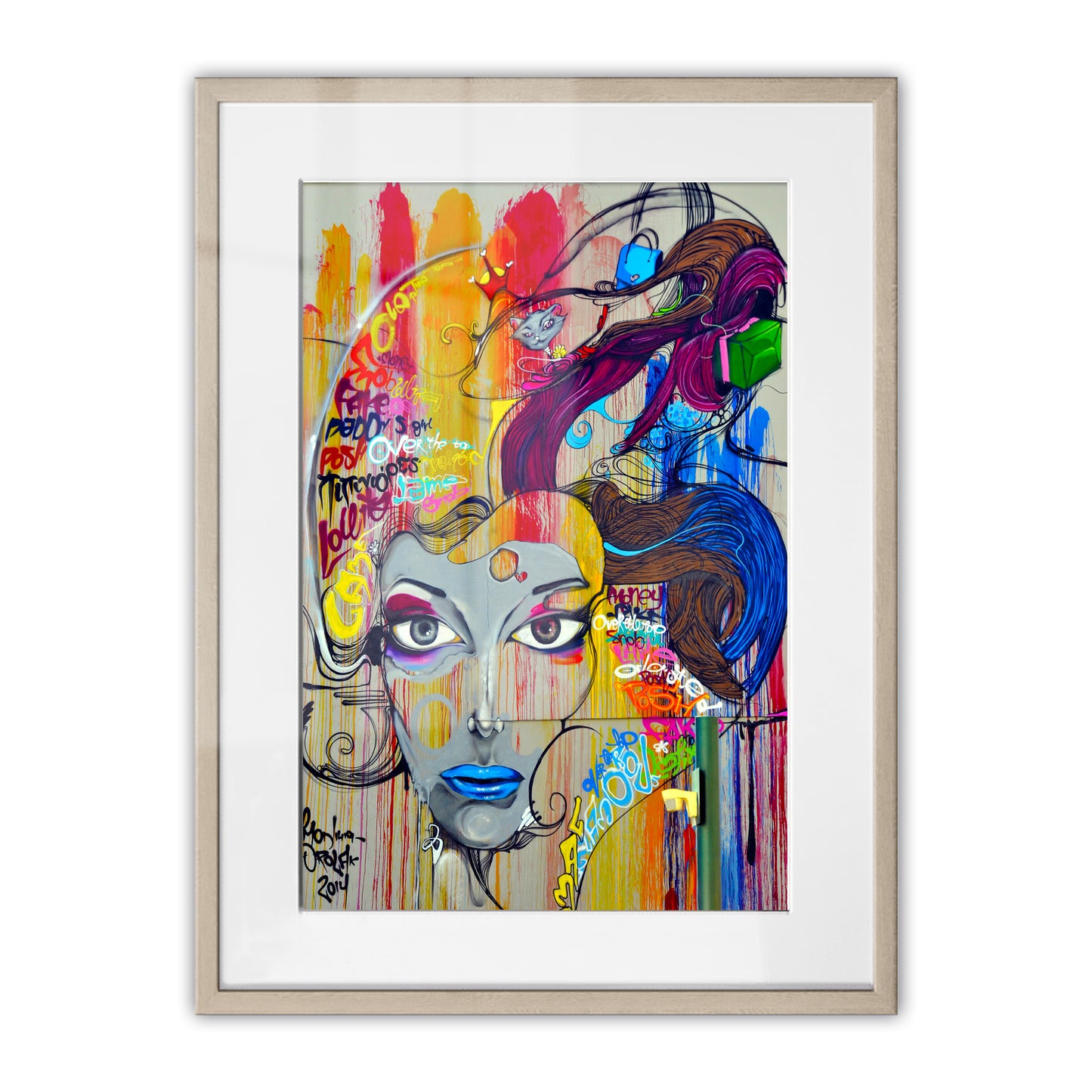 Fake Fashion Framed Art Print