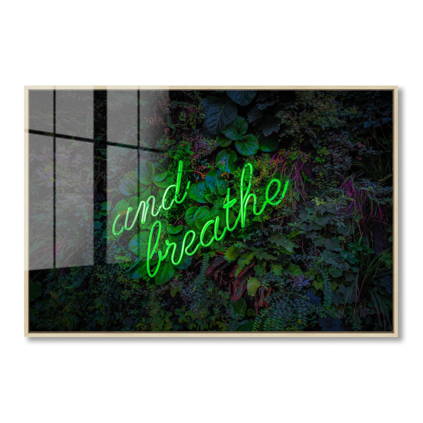 And Breathe Neon Acrylic Art Print