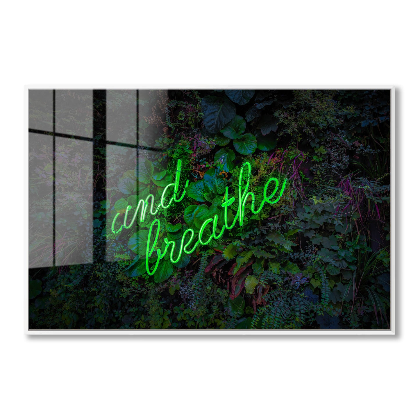 And Breathe Neon Acrylic Art Print