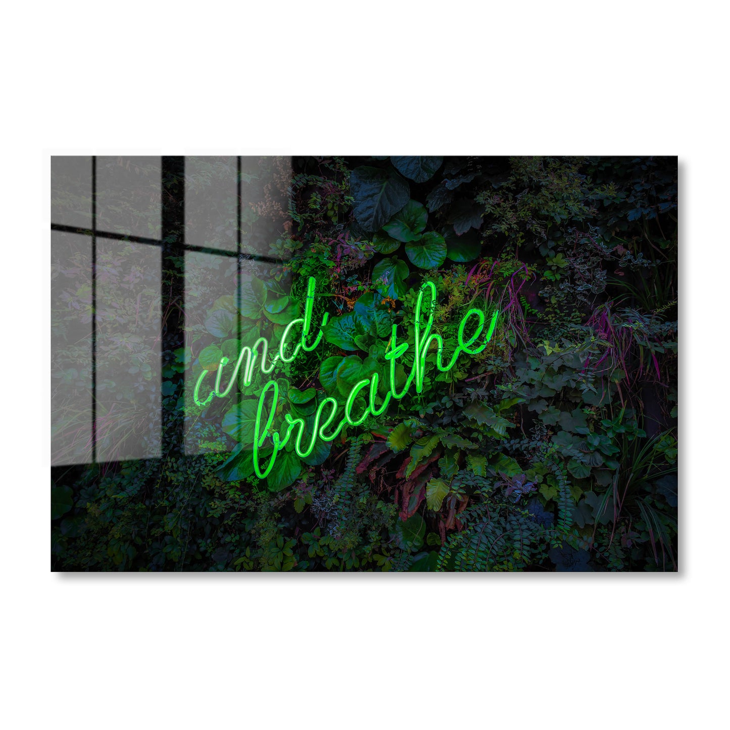 And Breathe Neon Acrylic Art Print