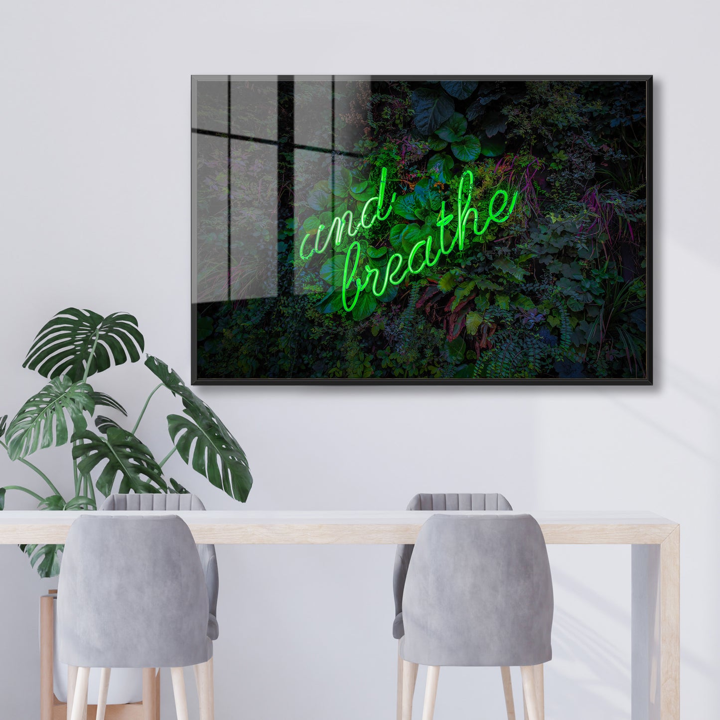 And Breathe Neon Acrylic Art Print