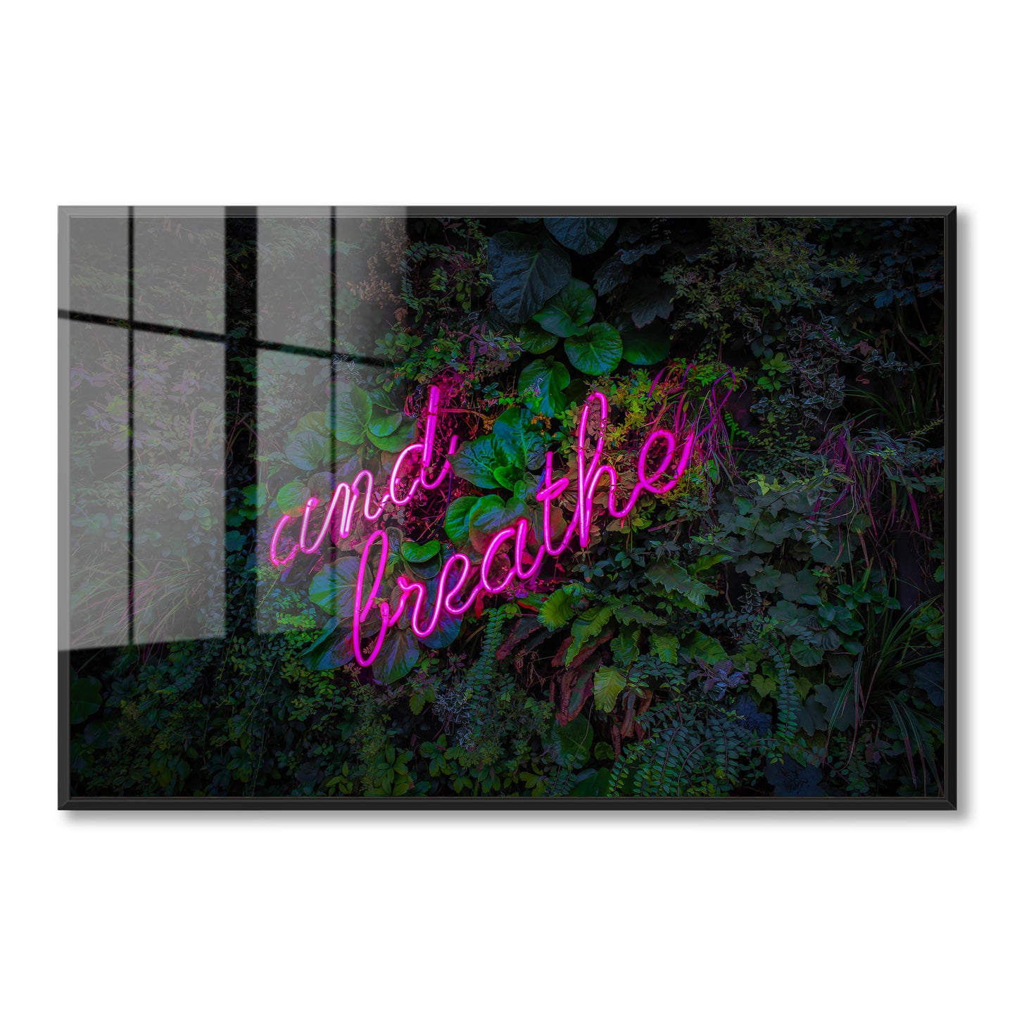 And Breathe Neon Acrylic Art Print