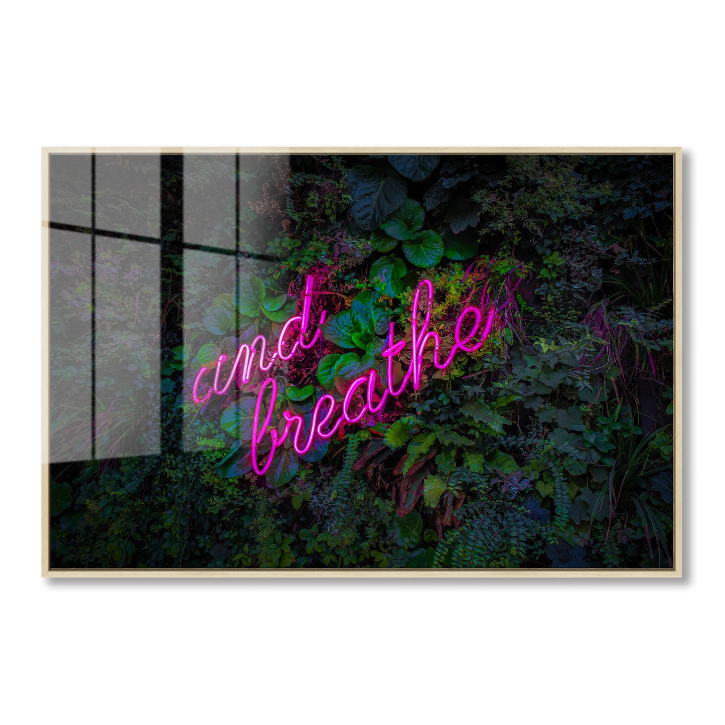 And Breathe Neon Acrylic Art Print