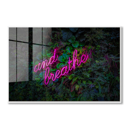 And Breathe Neon Acrylic Art Print