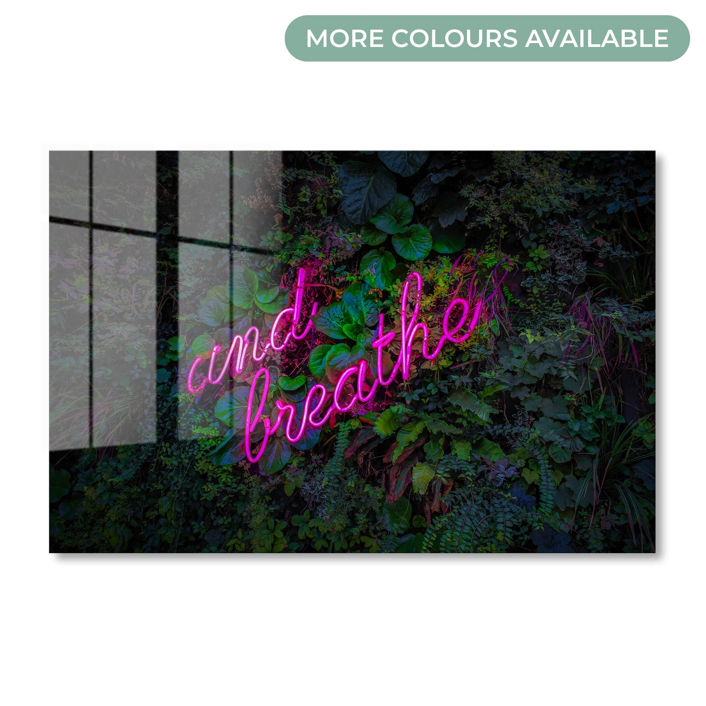 And Breathe Neon Acrylic Art Print