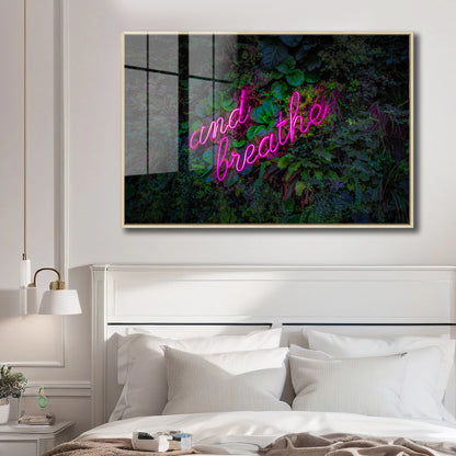 And Breathe Neon Acrylic Art Print