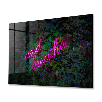 And Breathe Neon Acrylic Art Print