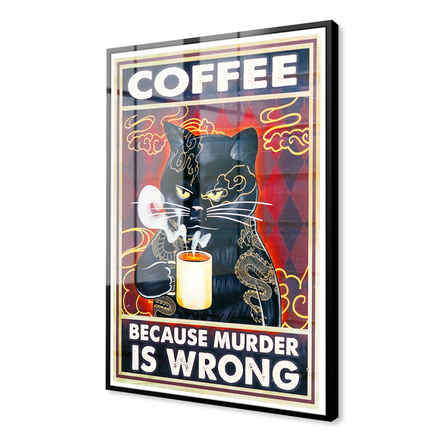 Coffee Because Murder is Wrong Acrylic Art Print