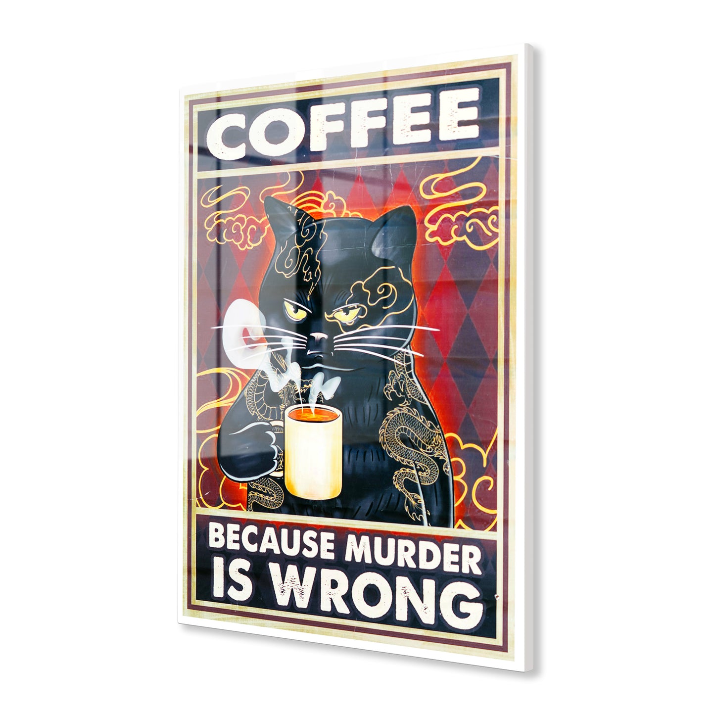 Coffee Because Murder is Wrong Acrylic Art Print