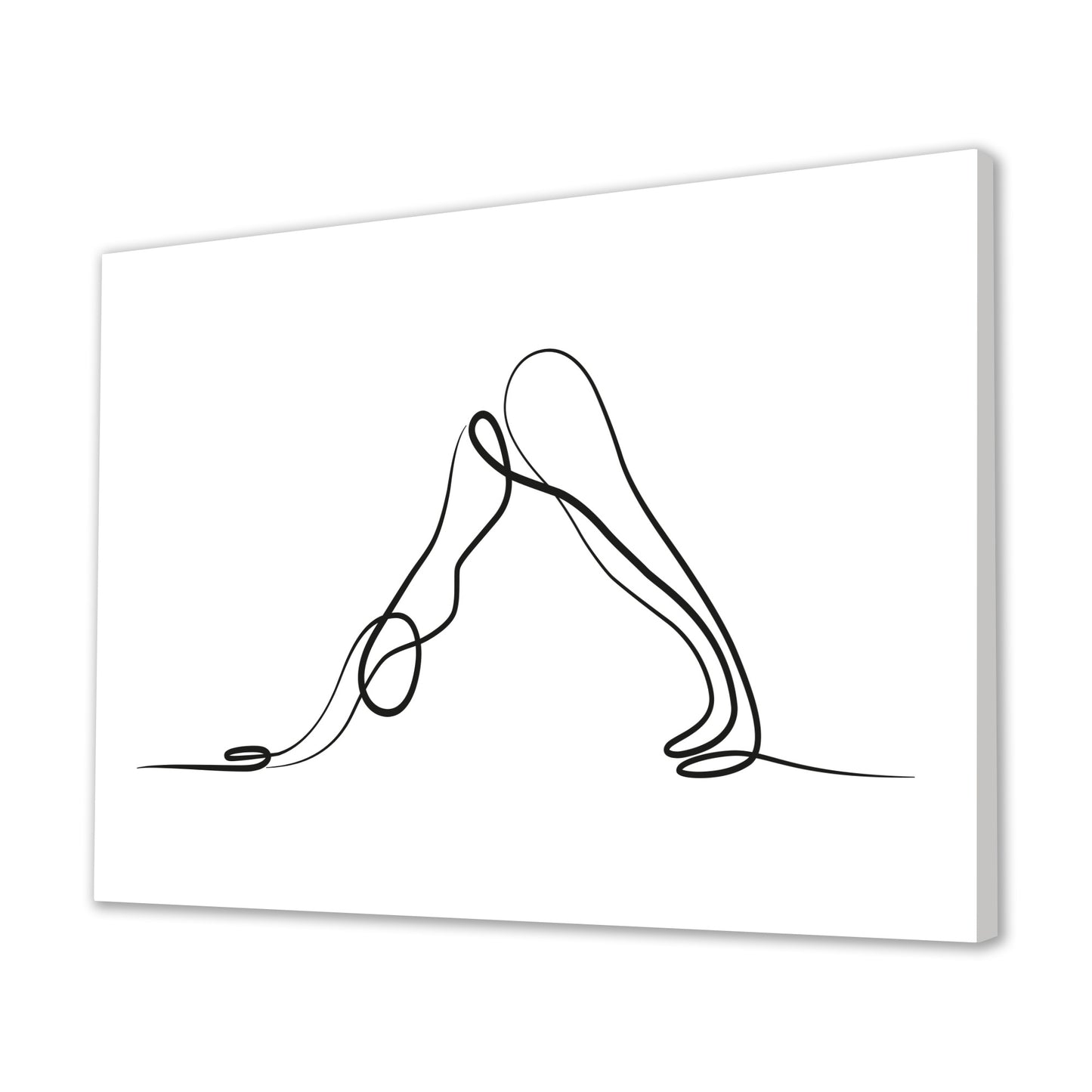 Yoga Down Dog Pose Canvas Art Print
