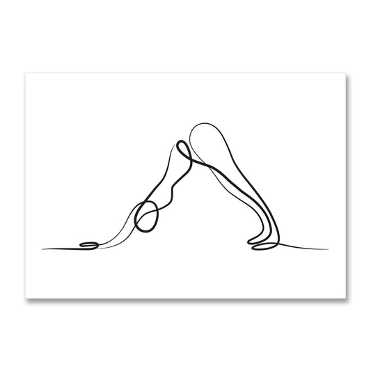 Yoga Down Dog Pose Poster Print