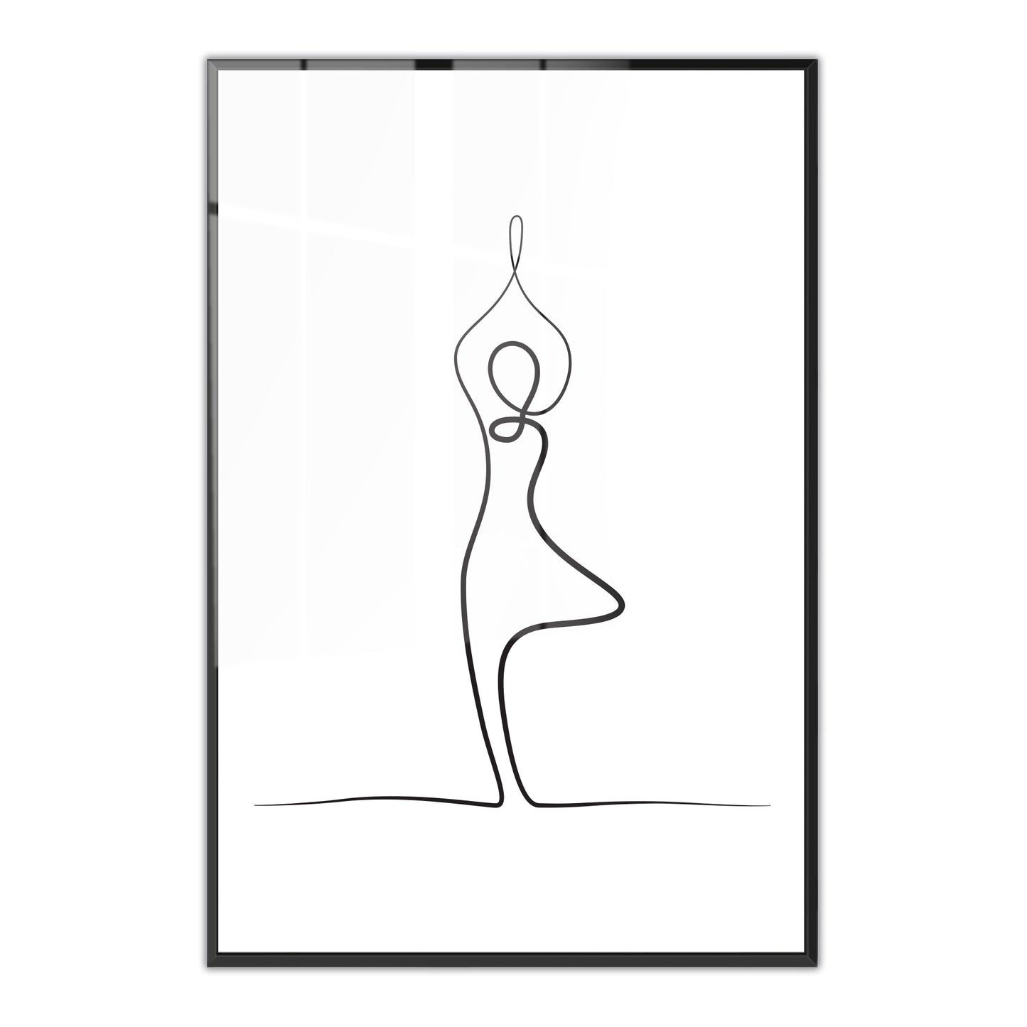 Yoga Tree Pose Acrylic Art Print
