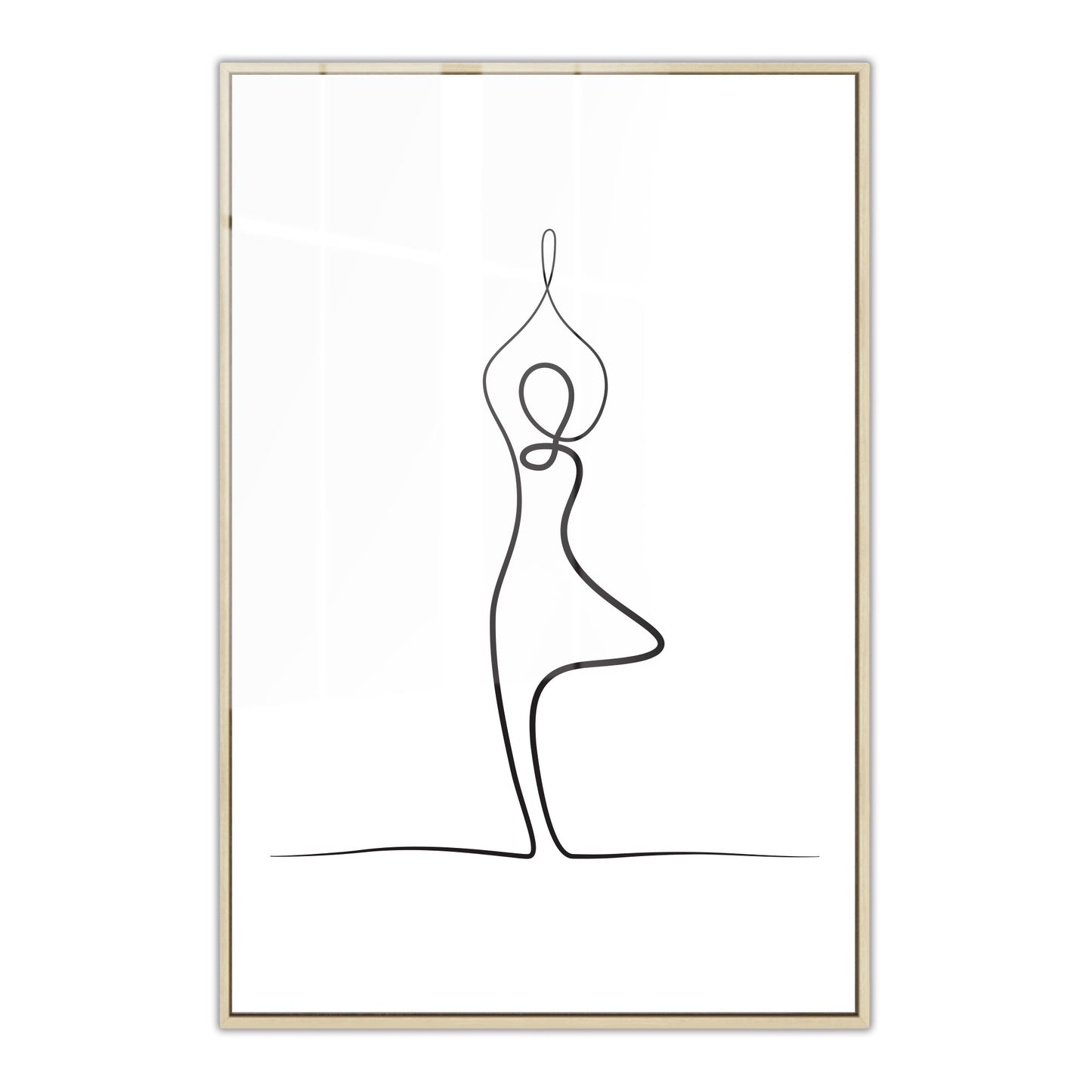 Yoga Tree Pose Acrylic Art Print