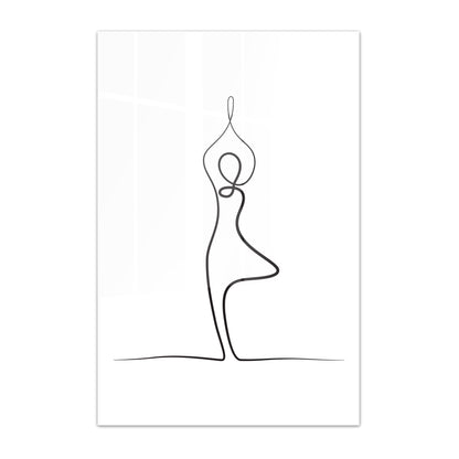 Yoga Tree Pose Acrylic Art Print