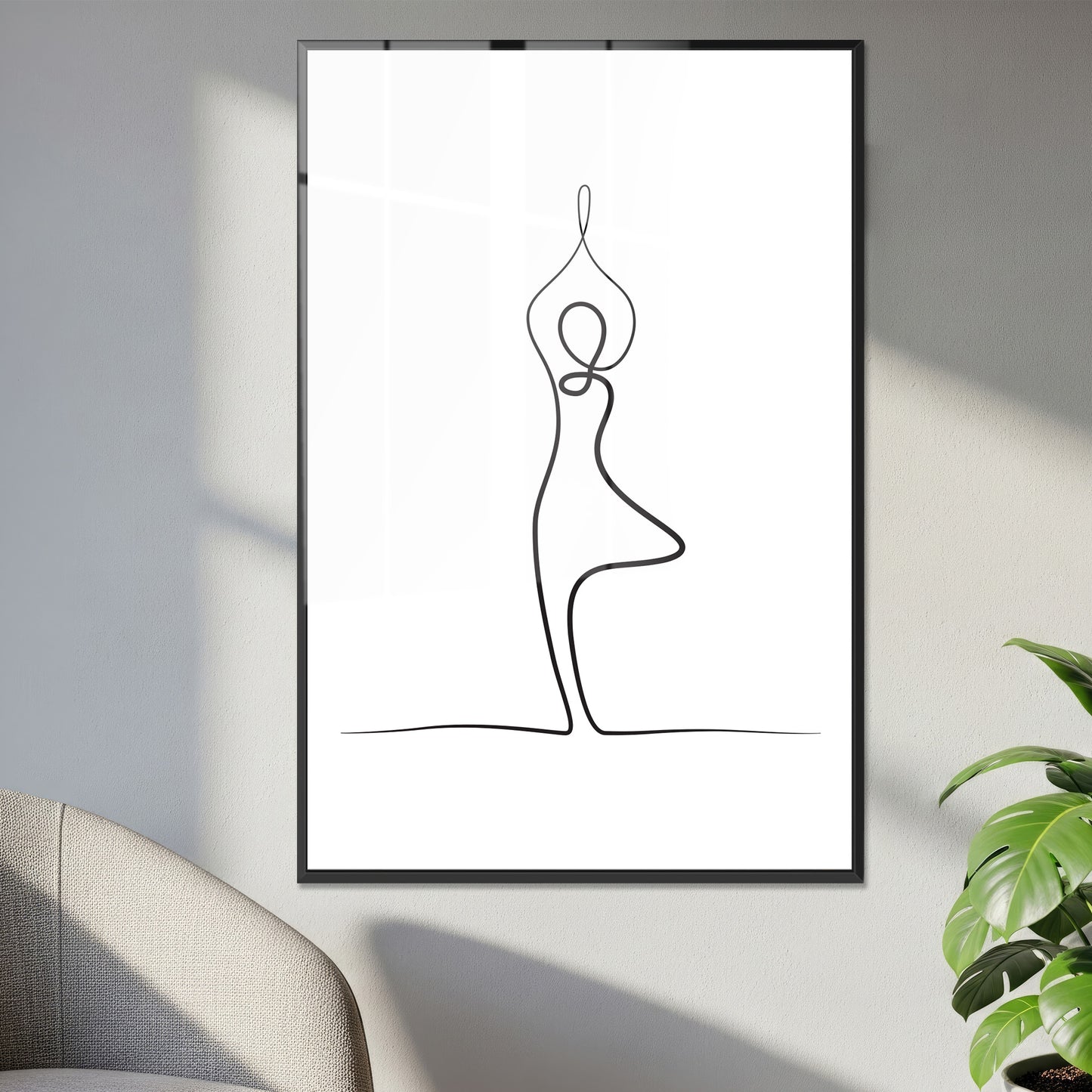 Yoga Tree Pose Acrylic Art Print