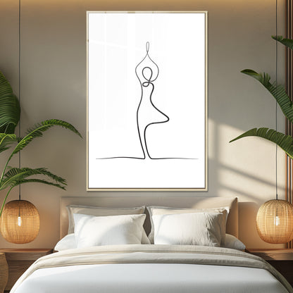 Yoga Tree Pose Acrylic Art Print
