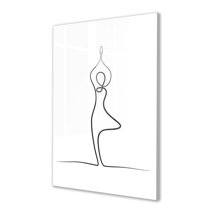 Yoga Tree Pose Acrylic Art Print