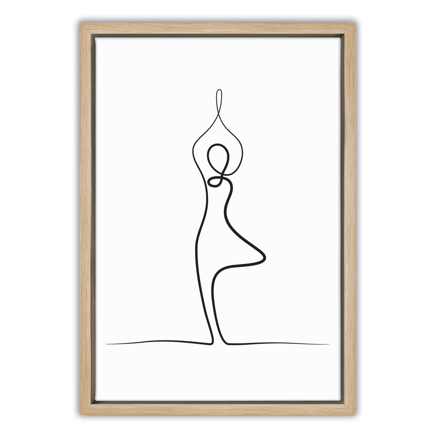 Yoga Tree Pose Canvas Art Print