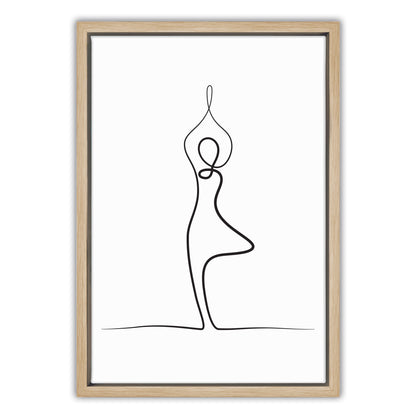 Yoga Tree Pose Canvas Art Print