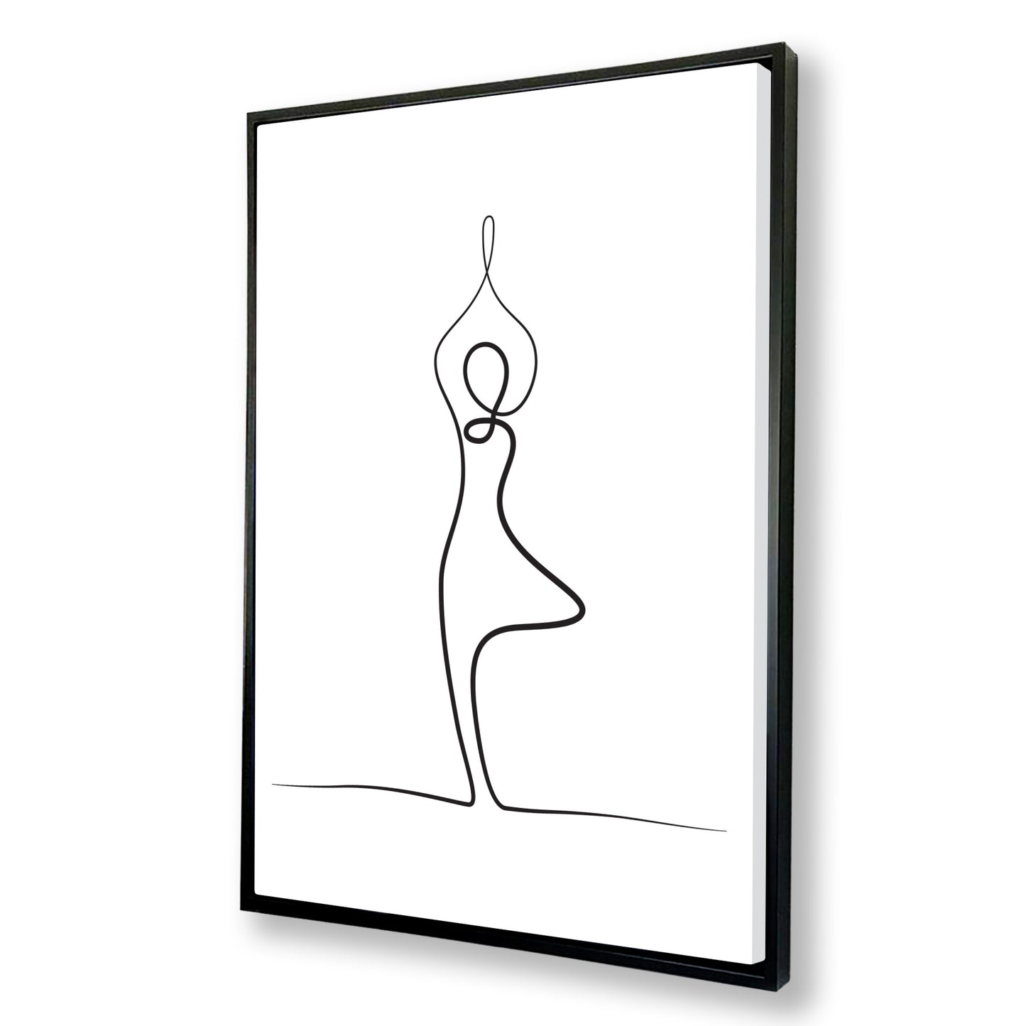 Yoga Tree Pose Canvas Art Print