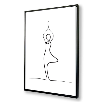 Yoga Tree Pose Canvas Art Print