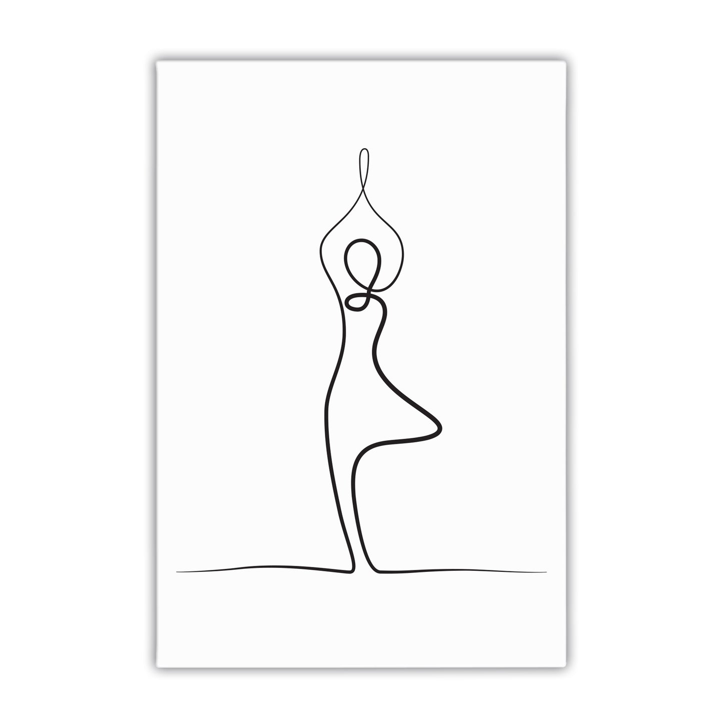 Yoga Tree Pose Canvas Art Print